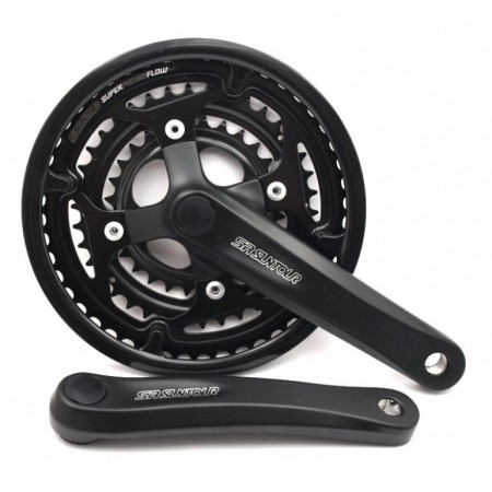 Шатуны SR Suntour XCE T 312 JR 42T 42/34/24 L-152 мм (чёрный)