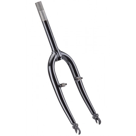 Вилка жёсткая стальная для детских велосипедов 20" шток 1"х194 мм V-brake (чёрный)