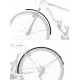 Комплект брызговиков Force Aluflex ECO 28" 48 мм 8990805 (чёрный)
