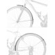 Комплект брызговиков Force Aluflex ECO 28" 48 мм 89908 (серебристый)