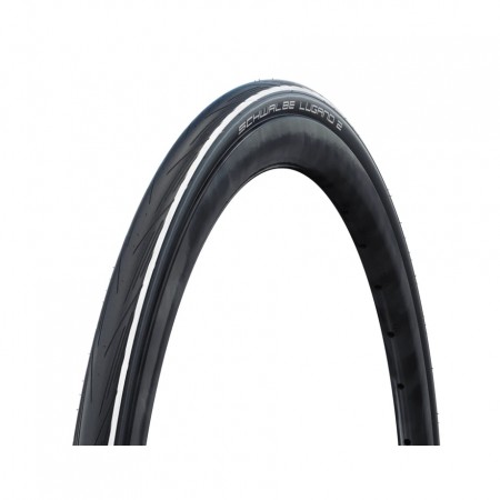 Покрышка Schwalbe, LUGANO II, 700x25C (25-622), K-Guard, 365гр, White Stripes (без бирки)