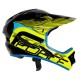 Шлем велосипедный Force TIGER downhill (черно-салатовый)