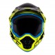 Шлем велосипедный Force TIGER downhill (черно-салатовый)