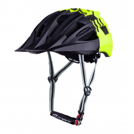 Шлем велосипедный Force CORELLA MTB (черно-салатовый)