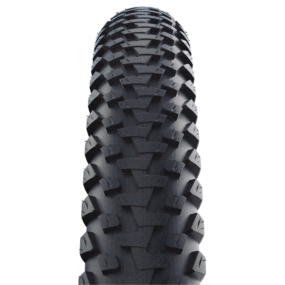 Велосипедная покрышка Schwalbe MARATHON PLUS MTB 26x2.10 (54-559), SmartGuard (чёрный, светоотражающая полоса)