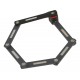 Складной велозамок на ключ ABUS Bordo uGrip 5700/80 см BK ST с кронштейном 05-0011273 (чёрный)
