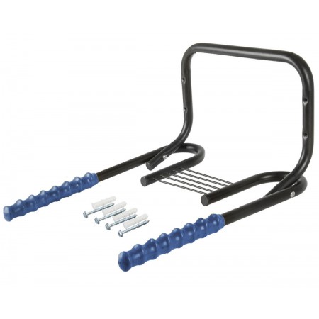 Держатель велосипеда на стену за раму с полочкой M-Wave 5-430217 (чёрный)