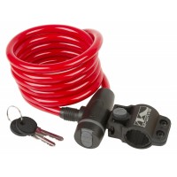 Замок на ключ M-Wave 5-233863 10/1800мм (красный)