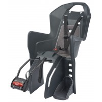 Кресло для перевозки детей на велосипеде Polisport Koolah (тёмно-серый/серый)