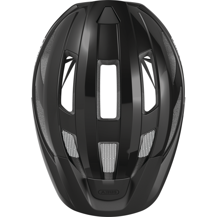 Шлем ABUS Macator MIPS (shiny black, чёрный)