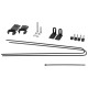 Щитки для велосипеда Polisport Expander 65 Cross 8624000001 (чёрный)
