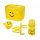 Корзина+фляга+звонок Ventura Kids 5-650042 комплект «смайл» (жёлтый)