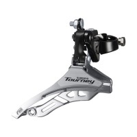 Переключатель передний Shimano Tourney TY300 3x6(7) верхняя тяга (хомут 34.9 проставки для 28.6) 42T
