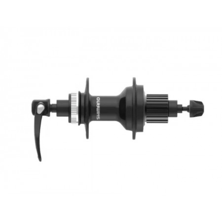 Втулка задняя Shimano MT401, 32 отв., 12 ск, (M. Spline), Center Lock, QR 168 мм, OLD 135мм (черный)