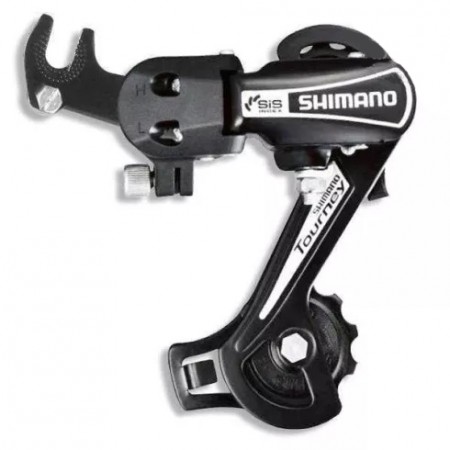 Переключатель задний Shimano Tourney TY21-B SS на ось 6 скоростей (чёрный)
