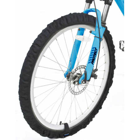 Комплект эластичных чехлов PROTECT 555-551 на колеса для велосипеда (2 шт, черный)