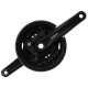 Система шатунов Shimano Altus MT210, 170 мм, 3x9 ск., квадрат, 40/30/22T с защитой (чёрный)