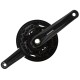 Система шатунов Shimano Altus MT210, 170 мм, 3x9 ск., квадрат, 40/30/22T с защитой (чёрный)