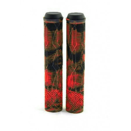 Грипсы HL-G132 L-166 (красный с чёрным)