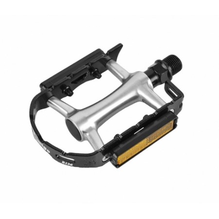 Педали велосипедные WELLGO R-126 (чёрно-серебристые)