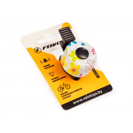 Звонок велосипедный Favorit TD-1003FL, 35 мм