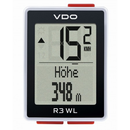 Велокомпьютер беспроводной VDO R3 WL VTS 4-64030 (белый)