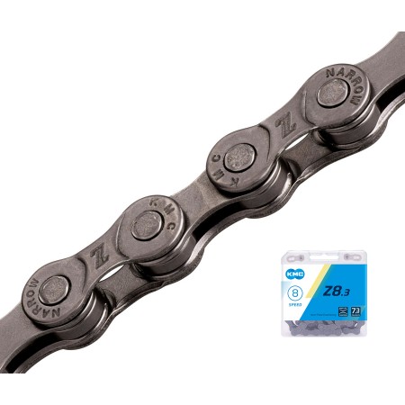 Цепь велосипедная KMC Z8.3, 1/2"X3/32"X116L (в боксе)