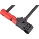 Велозамок скоба на ключ ABUS Ultimate 420/170HB 230х100 мм + US с кронштейном 05-0039631 (красно-чёрный)