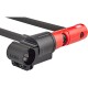 Велозамок скоба на ключ ABUS Ultimate 420/170HB 230х100 мм + US с кронштейном 05-0039631 (красно-чёрный)