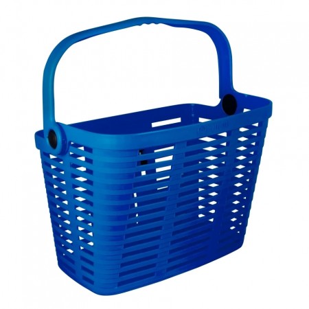 Корзина на руль Bellelli, KLICK FIX, пластик, синяя (5кг / 35x28x25)