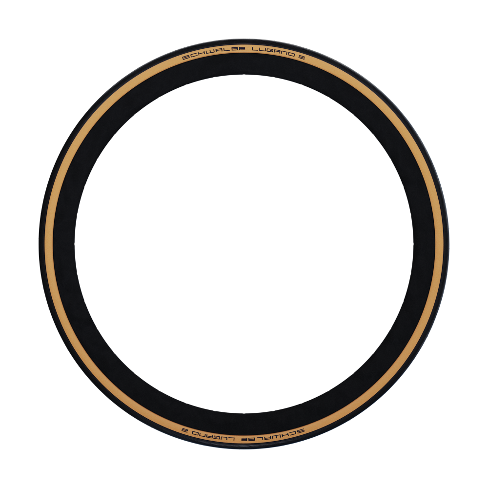 Велосипедная покрышка Schwalbe LUGANO II 700x25C (25-622), K-Guard, 50TPI, Classic (бежевая боковина)