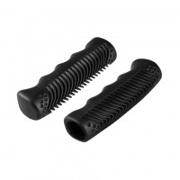 Ручки руля Progrip, резиновые, туристические, черные, OEM