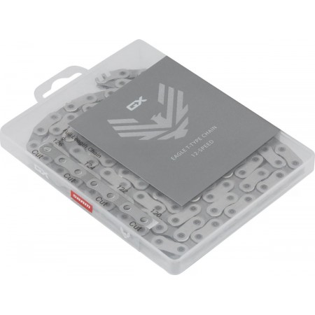 Цепь SRAM PC-GX EAGLE T-Type, 126 зв., PowerLock, 12 ск. (серебристая)