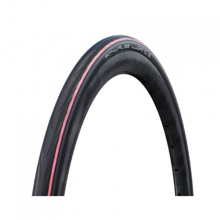 Покрышка Schwalbe, LUGANO II, 700x25C (25-622), K-Guard, 365гр, Red Stripes (без бирки)