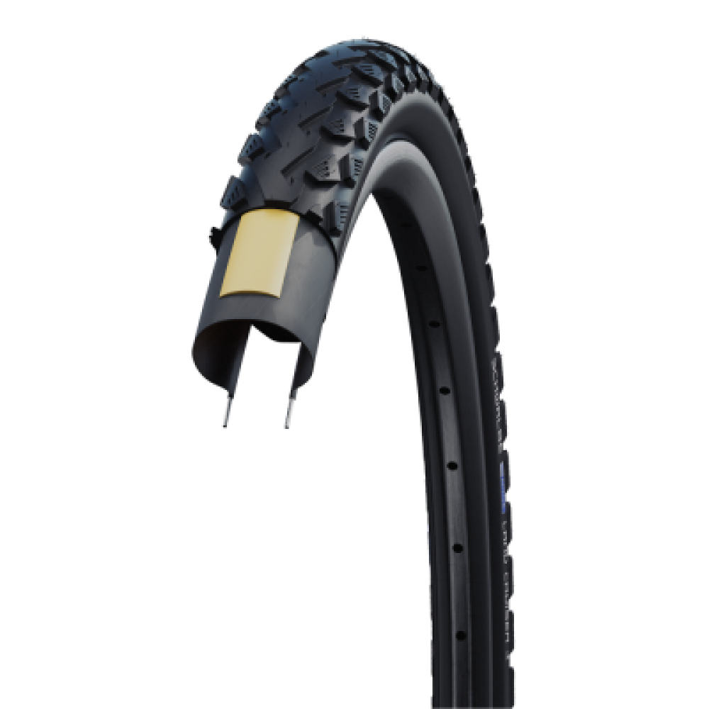 Велосипедная покрышка Schwalbe LAND CRUISER 24x1.75 (47-507), K-Guard (чёрный)