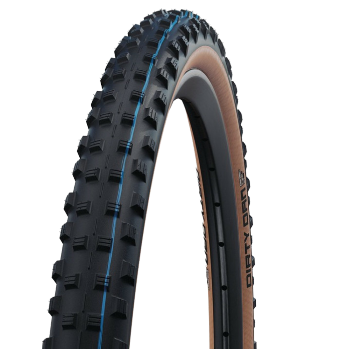 Велосипедная покрышка Schwalbe DIRTY DAN 29x2.0 (50-622), Super Race, Addix Speedgrip (чёрный, коричневая боковина)