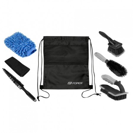 Набор щеток Force, PROFI, 6 шт, для чистки велосипеда, в картонной коробке