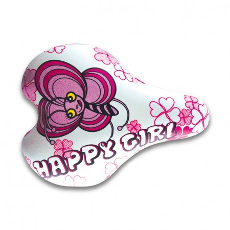 Седло DDK 1216 Happy girl (белый/розовый)