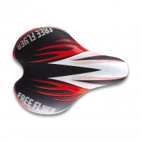 Седло DDK 1216 (чёрный/красный)