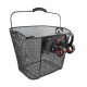 Корзина на руль Force, KLICK 31,8 мм, сетка, черная (5кг / 25x32x26)