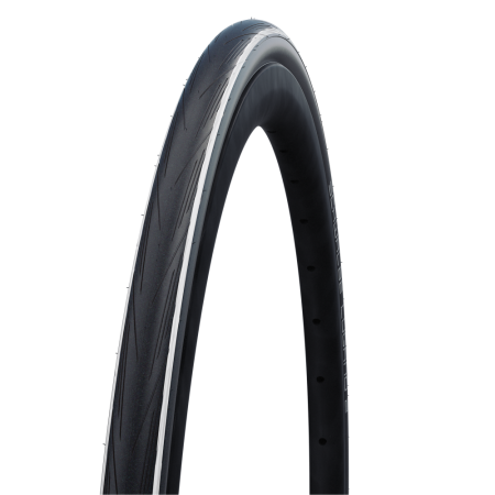 Велосипедная покрышка Schwalbe LUGANO II 700x25C (25-622), K-Guard, 50TPI, White Stripes
