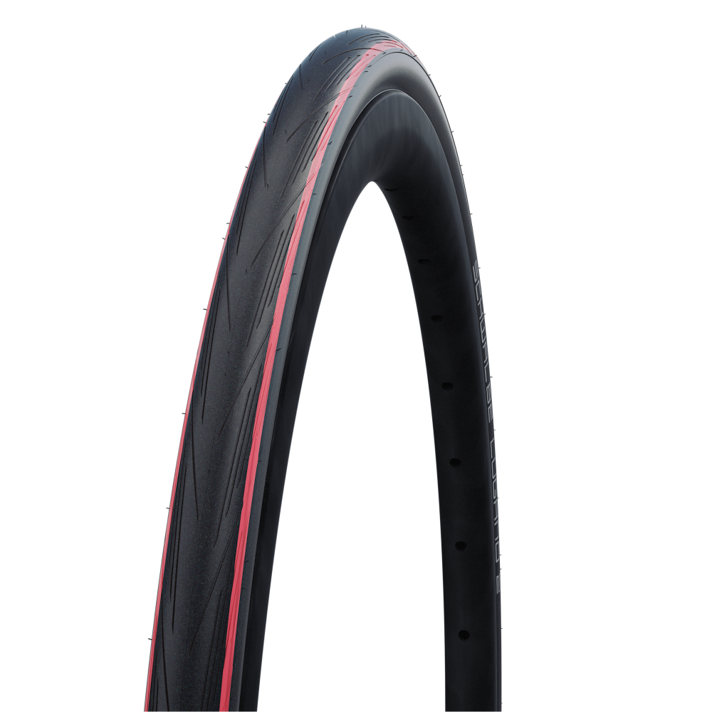 Велосипедная покрышка Schwalbe LUGANO II 700x25C (25-622), K-Guard, 50TPI, Red Stripes