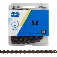 Цепь велосипедная KMC S1 1/2"x1/8"x112L 1 скоростей