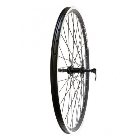 Колесо заднее 26" (втулка SF-A221R, 36 отв., обод YKL-D1, чёрный)