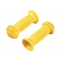 Ручки руля Progrip, резиновые, 100мм, желтые, OEM