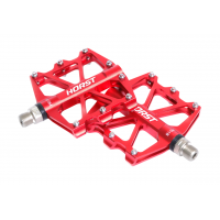 Педали велосипедные HORST H518 со сменными шипами 00-170841 (красный)