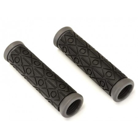 Грипсы HL-G35B L-120 (чёрный/серый)