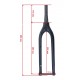 Вилка велосипедная MTB Carbon 29" (чёрный матовый)