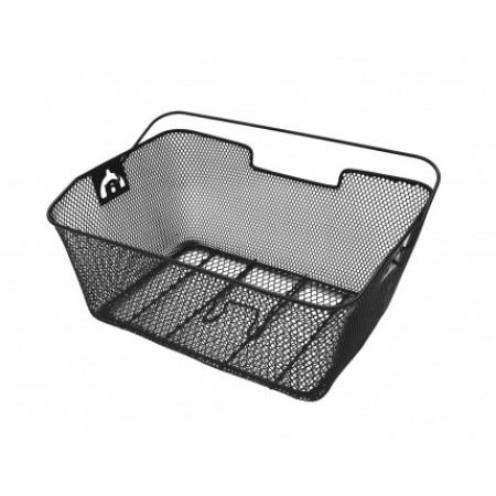Корзина задняя с ручкой 40x29x18 см (чёрный)