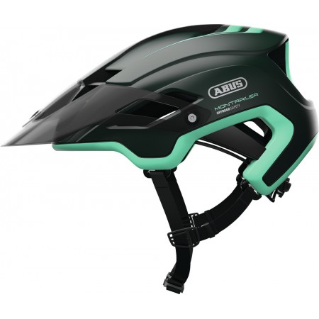 Шлем MTB ABUS Montrailer (smaragd green, зелено-черный)